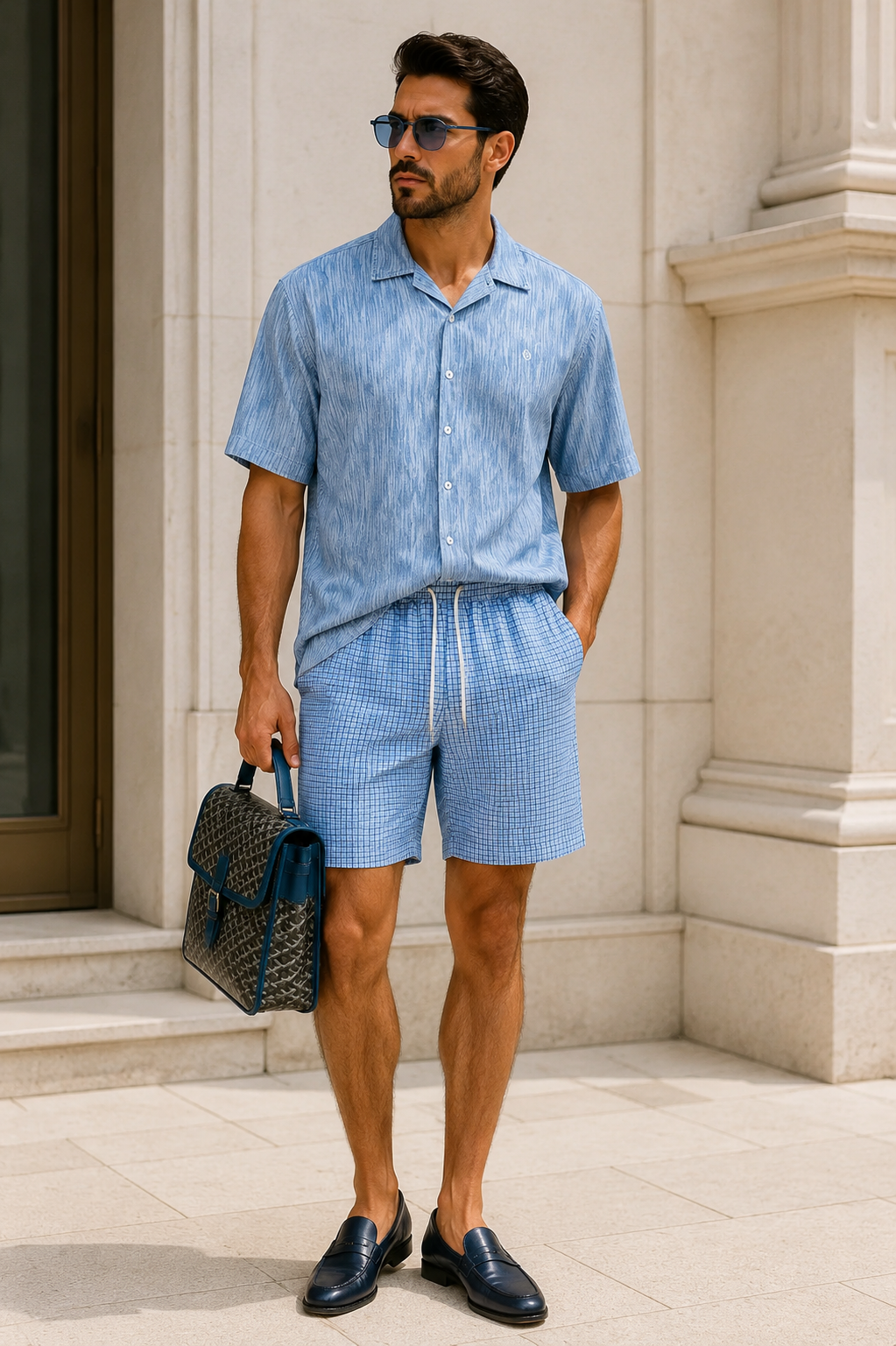 Woven clothing and shorts