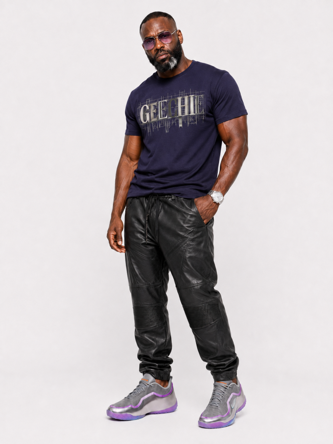 Geechie Architectural Blueprint Heritage Graphic Tee mockup 1
