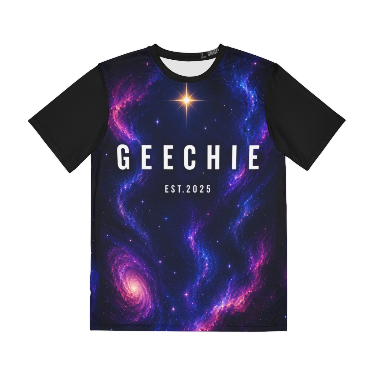 GEECHIE Follow the North Star Monogram Tee mockup 2
