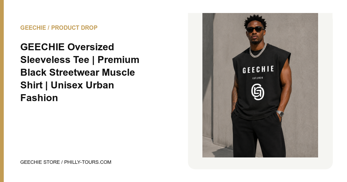 GEECHIE Oversized Sleeveless Muscle Tee