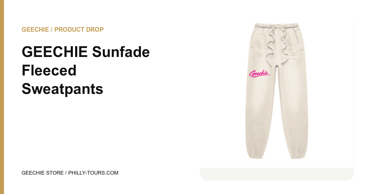 GEECHIE Sunfade Fleeced Sweatpants