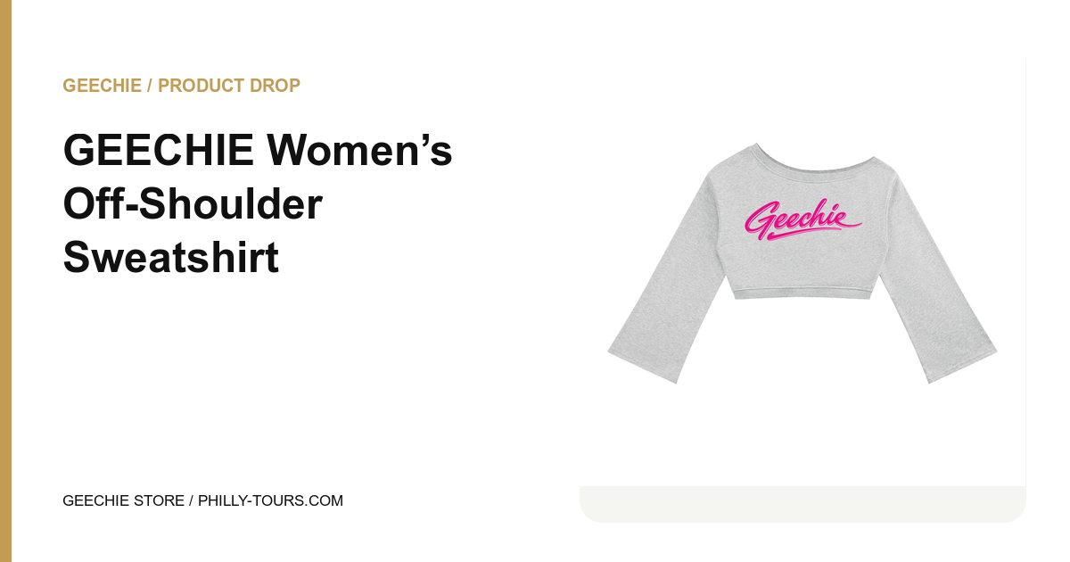 GEECHIE Women’s Off-Shoulder Sweatshirt