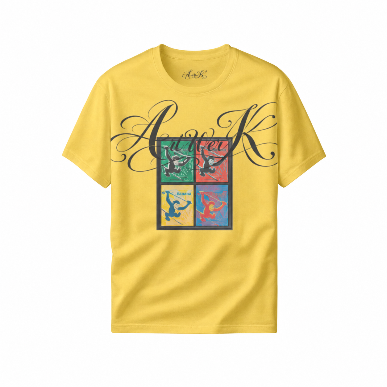 Yellow ArtWerk Color Block Art Tee