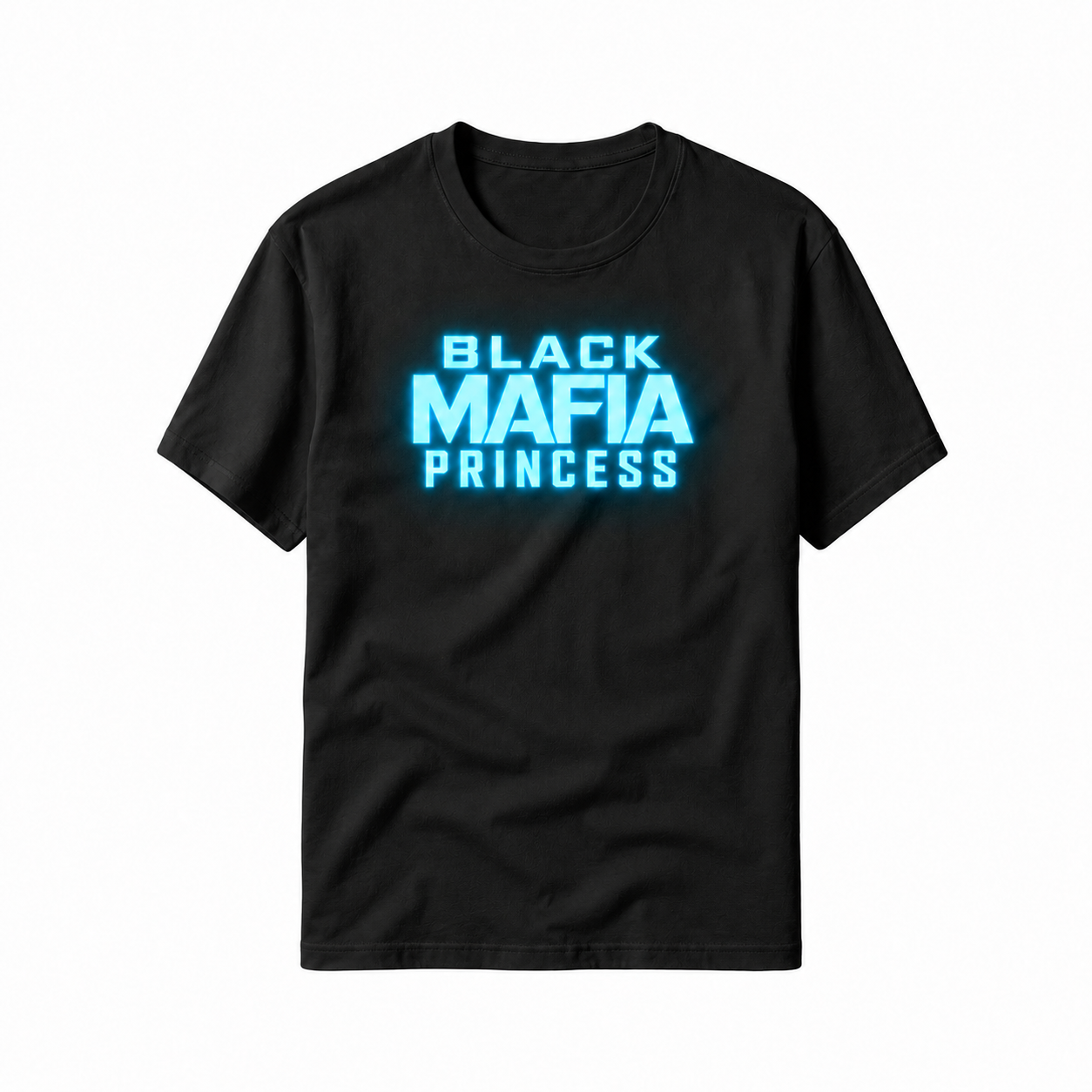 Black Mafia Princess black glow-in-the-dark tee