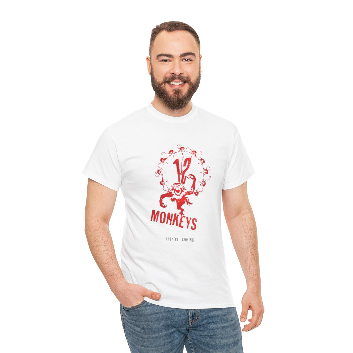 12 Monkeys Movie Tee | Vintage 1990s Sci-Fi mockup 4