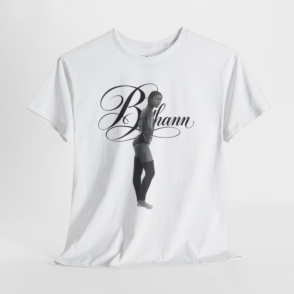 B is for Bethann Editorial Graphic Tee mockup 2