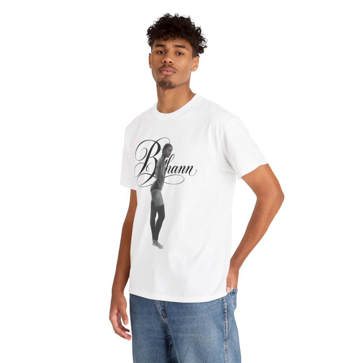 B is for Bethann Editorial Graphic Tee mockup 3