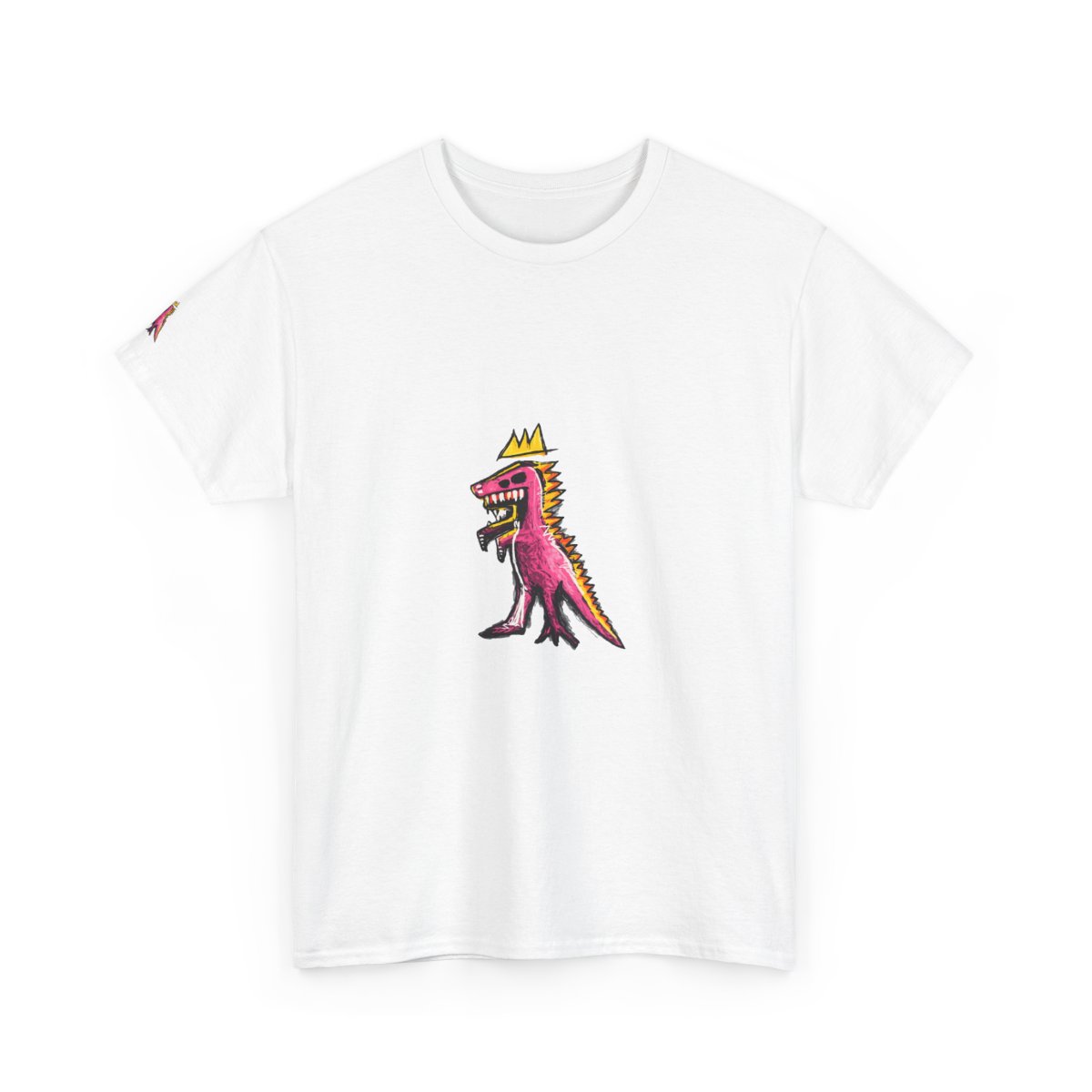 Basquiat Dino Art Tee mockup 4