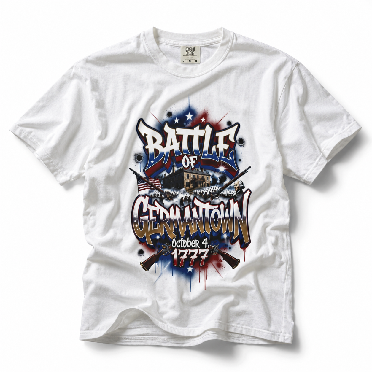 Battle of Germantown Tee mockup 1