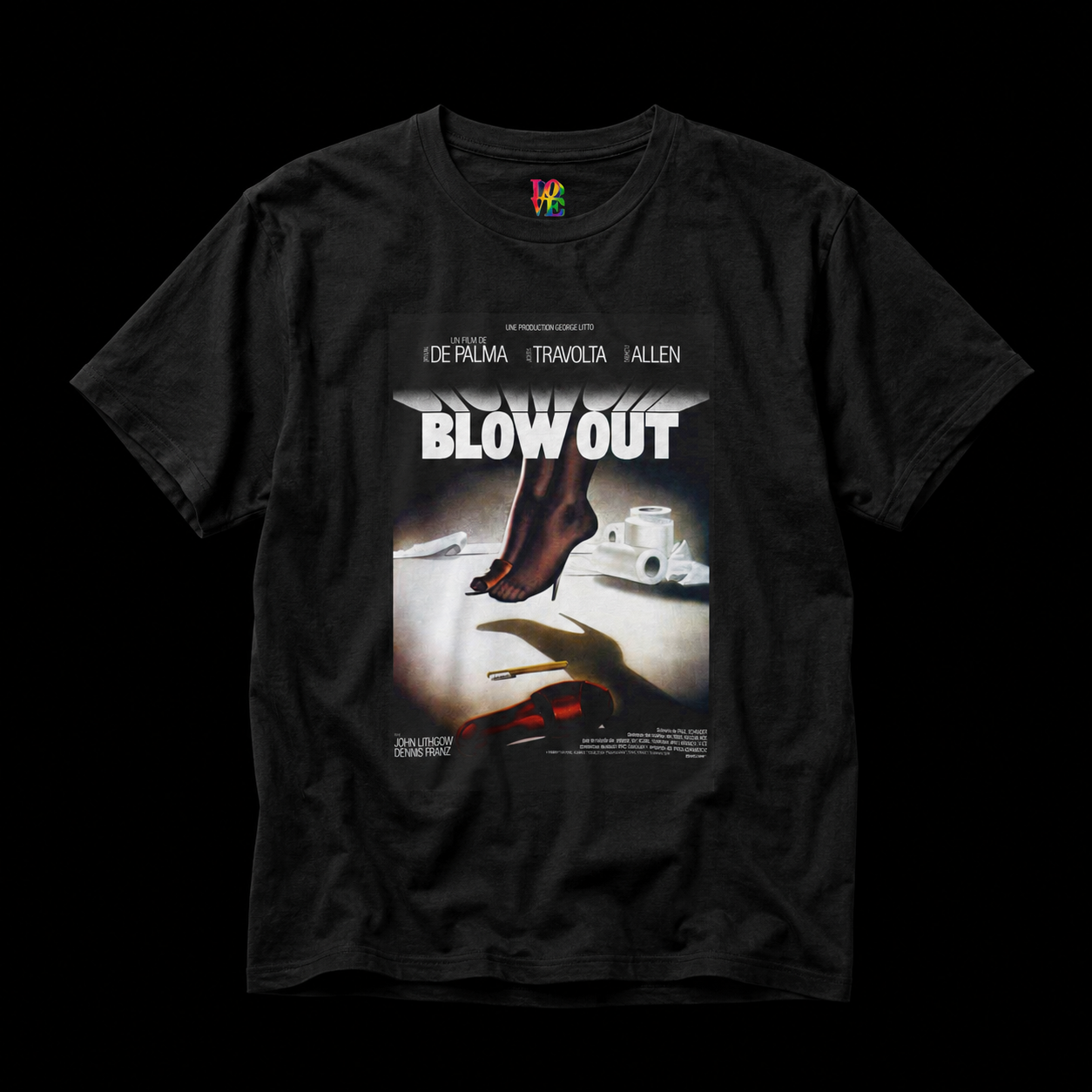 Blow Out Movie Poster Tee mockup 1