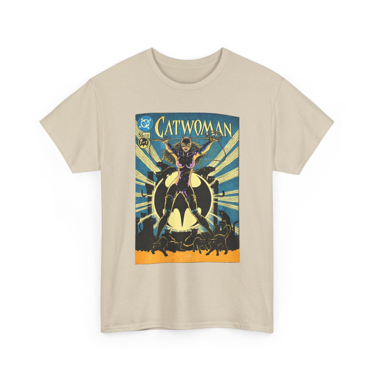 Catwoman Retro Tee mockup 1