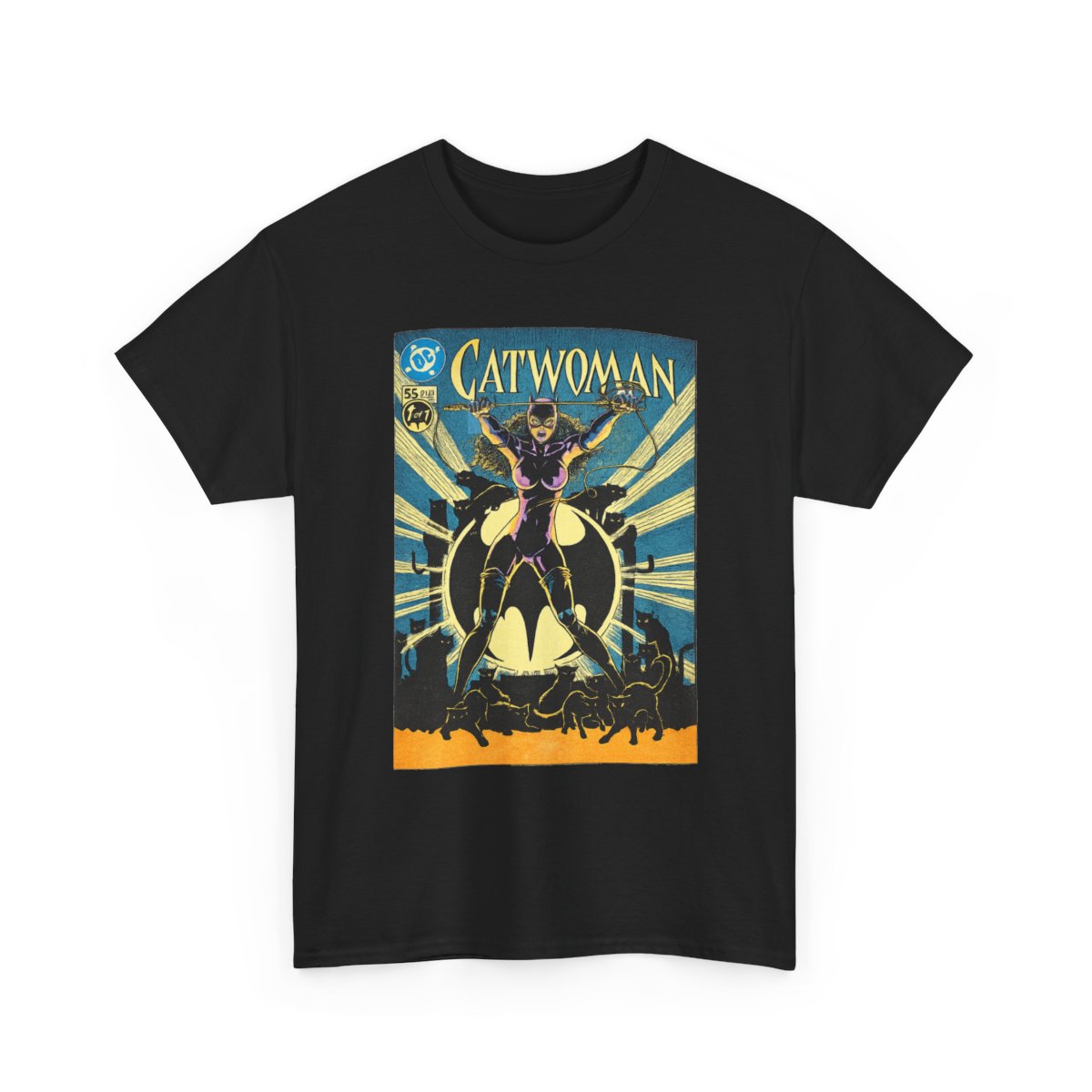Catwoman Retro Tee mockup 3