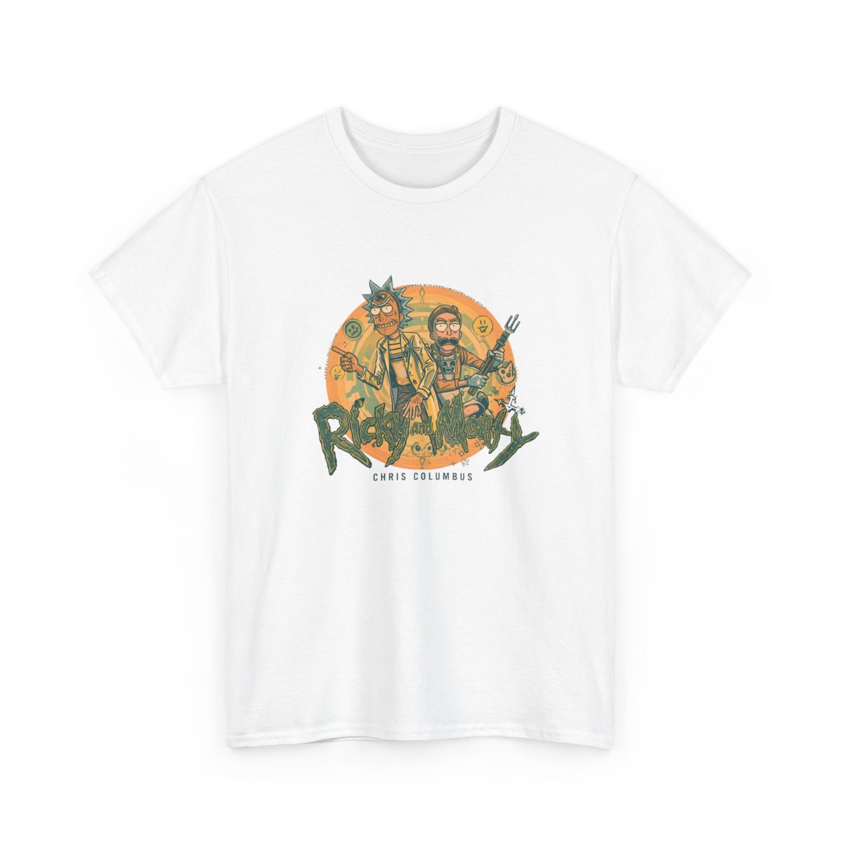 Chris and Morty wormhole portrait T-Shirt mockup 2