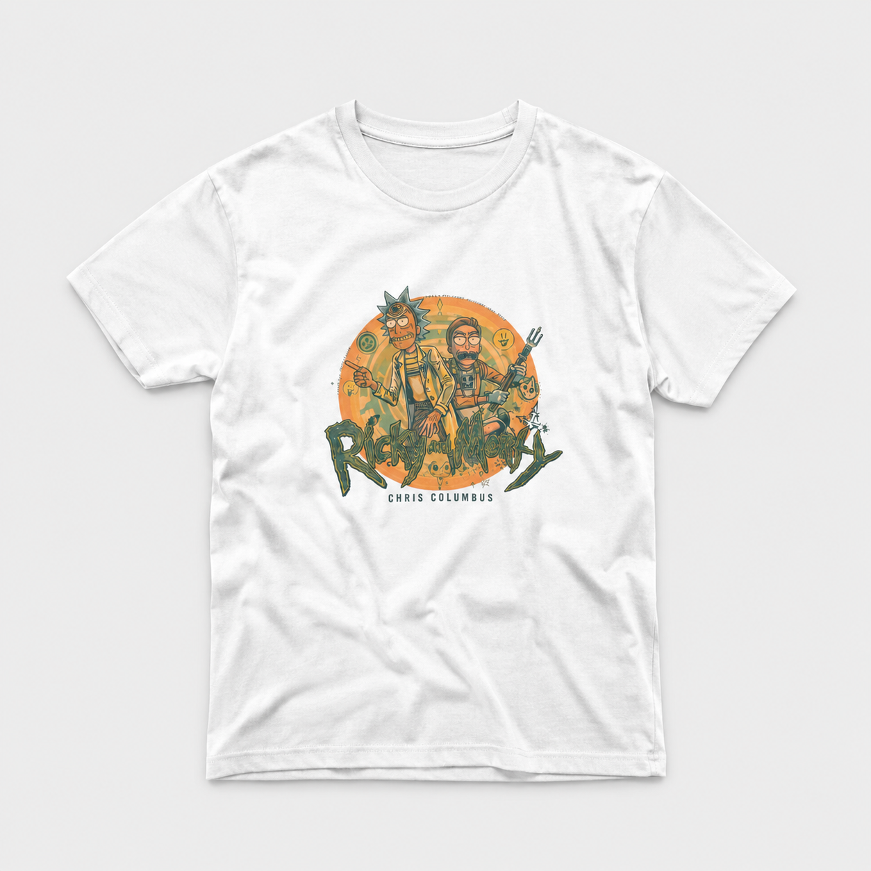 Chris and Morty Wormhole Tee mockup 1