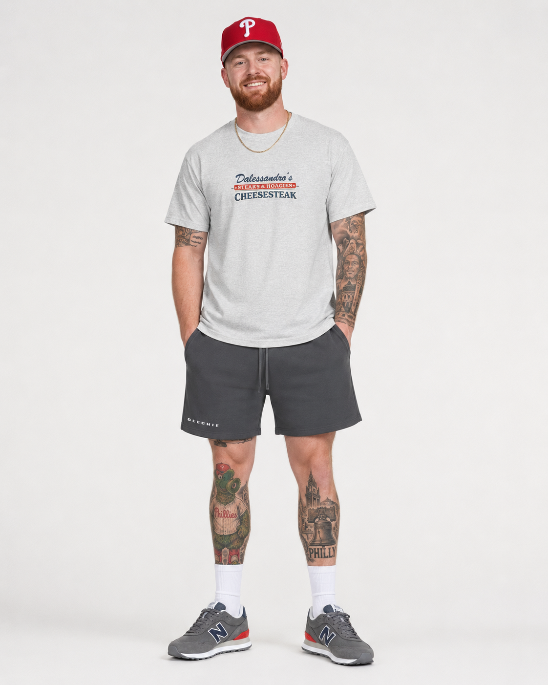 Dalessandro’s Steaks Philadelphia Cheesesteak | Roxborough Philly Food Tee mockup 3