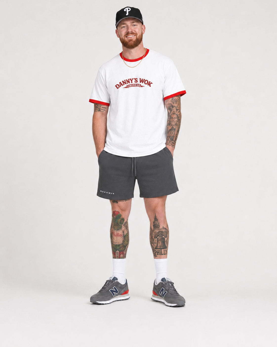 Danny’s Wok Philadelphia Chinese Takeout | Vintage Philly Food Tee mockup 4