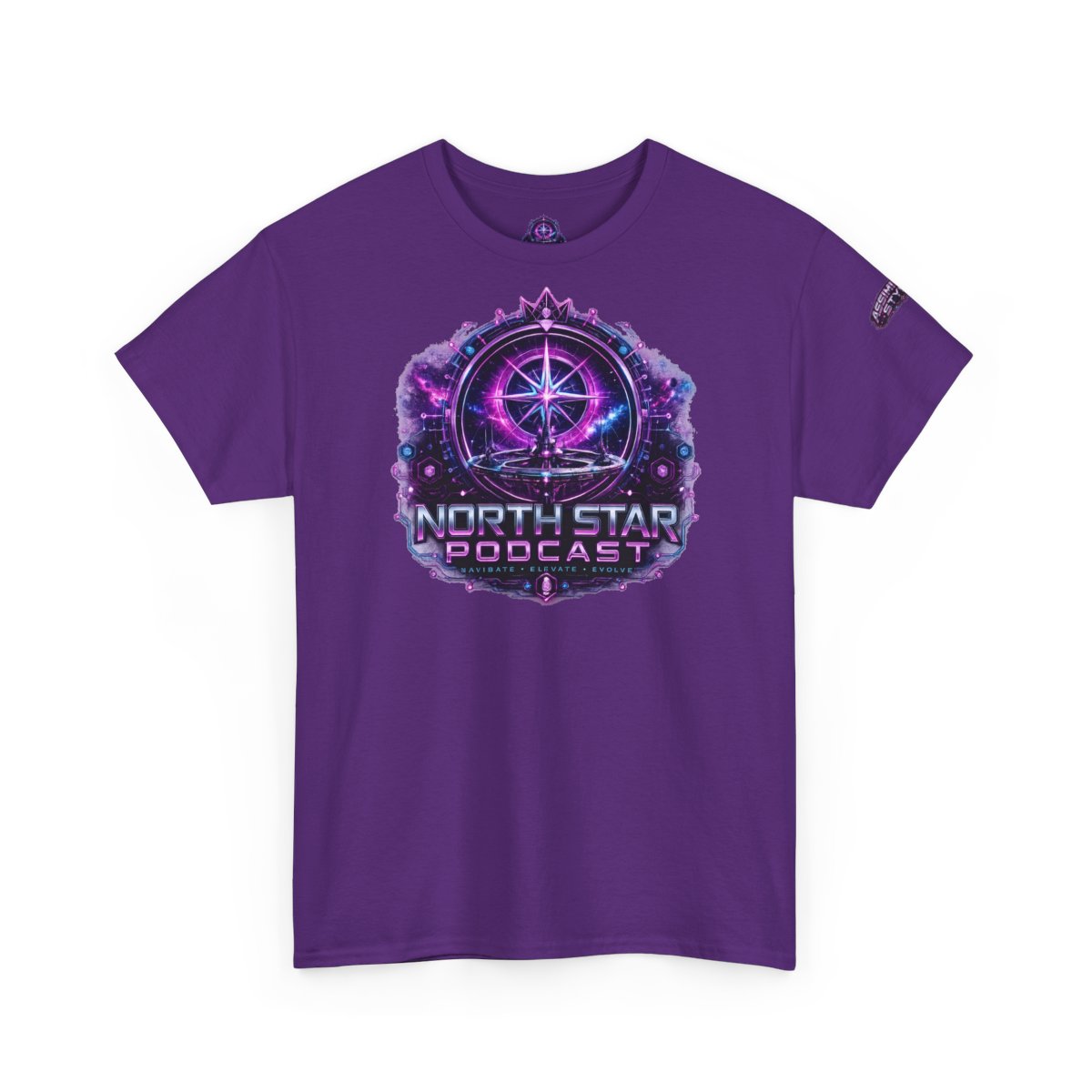 Follow the North Star Podcast Tee mockup 2