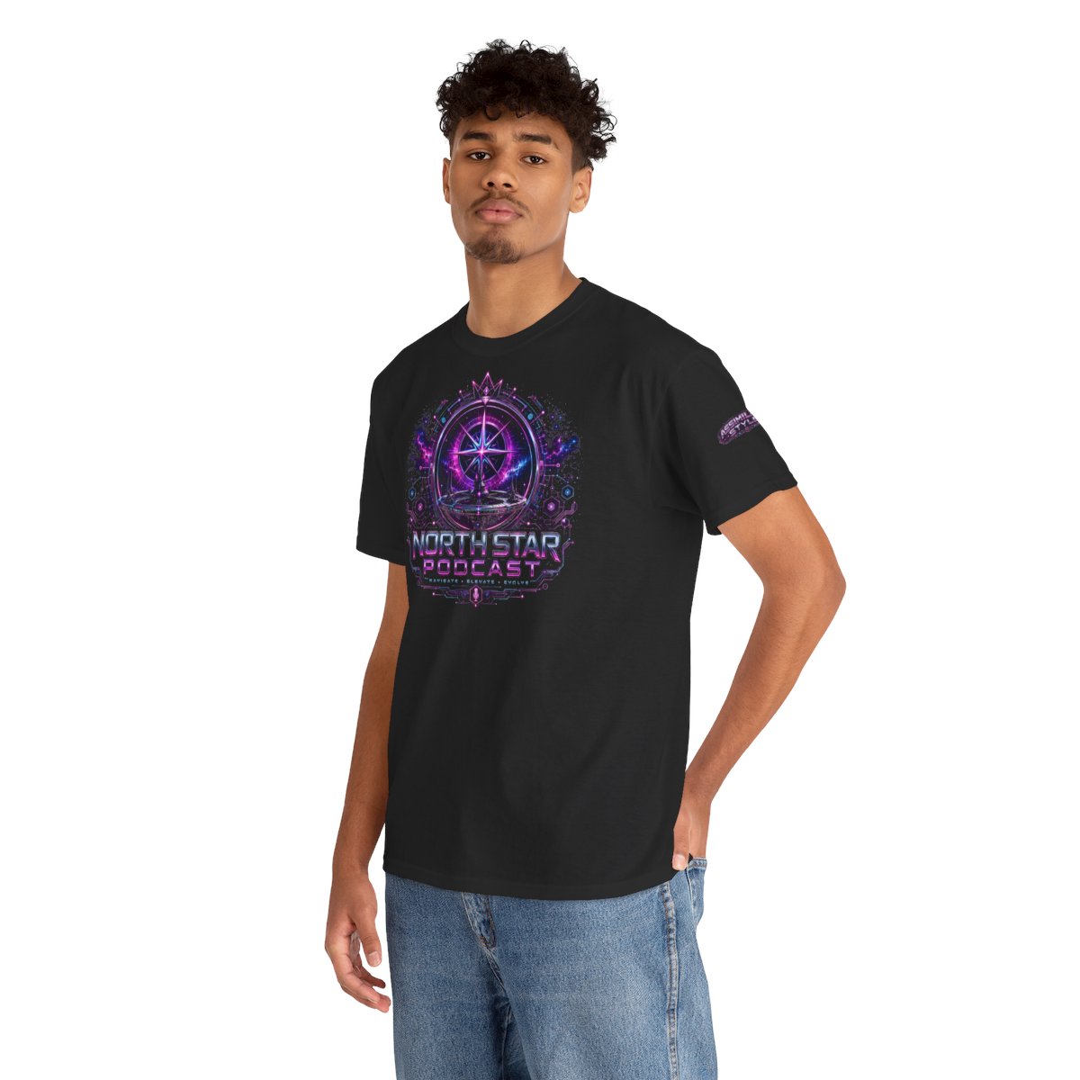 Follow the North Star Tee mockup 2