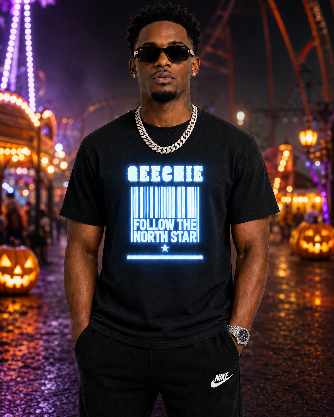 GEECHIE Glow-in-the-Dark Tee alternate product view.