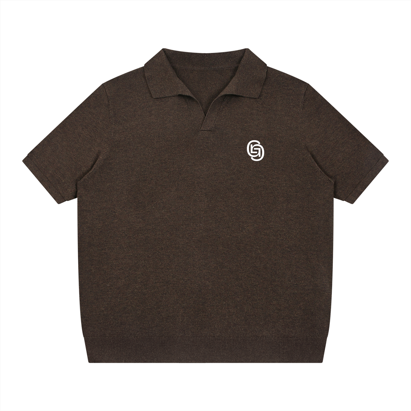 GEECHIE Luxury Minimalist Polo — Mild Apricot color mockup 7