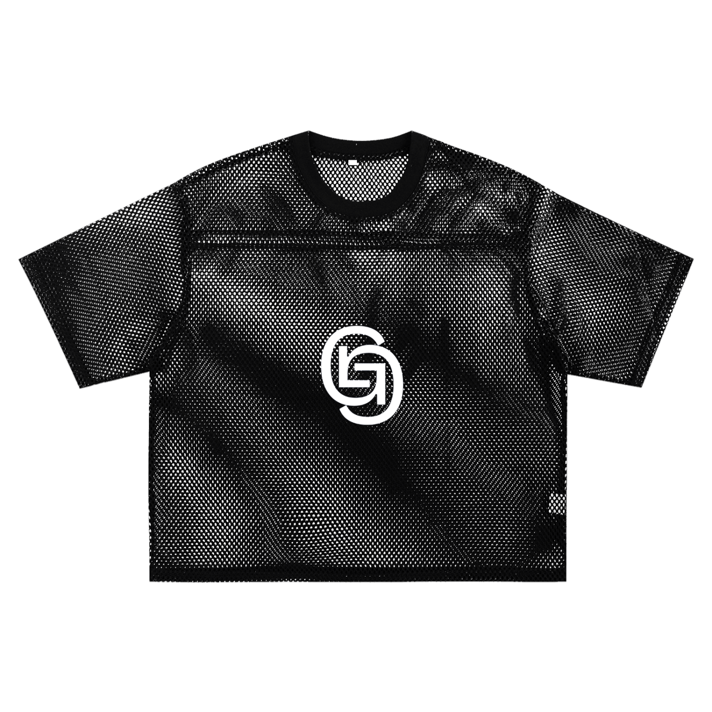 GEECHIE Oversized Mesh Jersey | Premium Tee — Blue color mockup 3