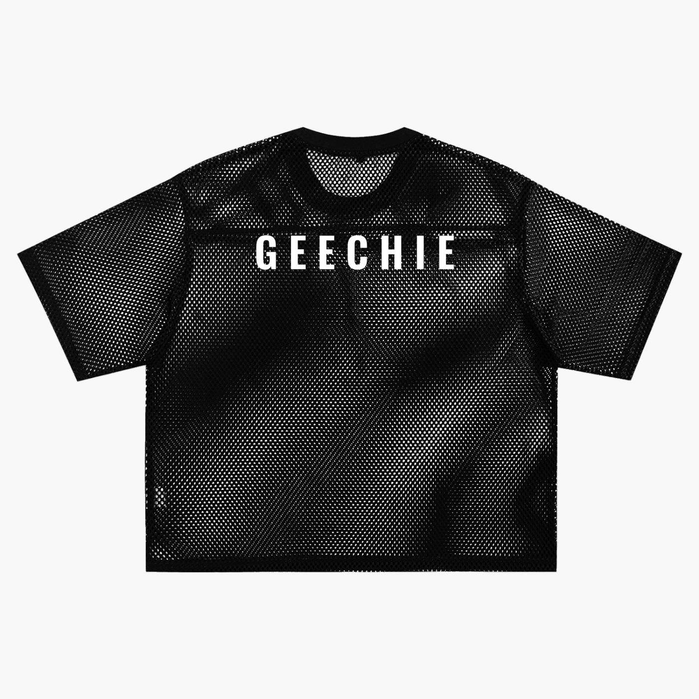 GEECHIE Oversized Mesh Jersey | Premium Tee — Blue color mockup 4