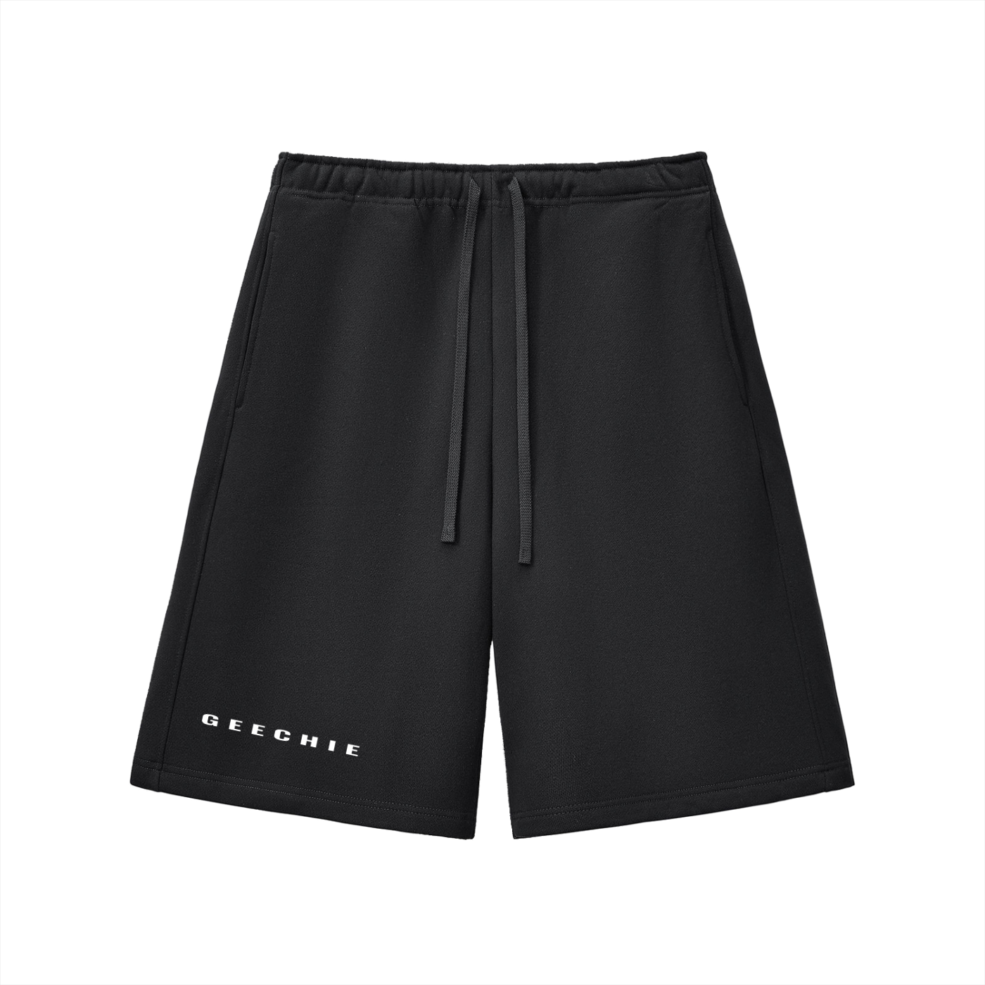 GEECHIE Premium Fleece Shorts — Olive Green color mockup 1