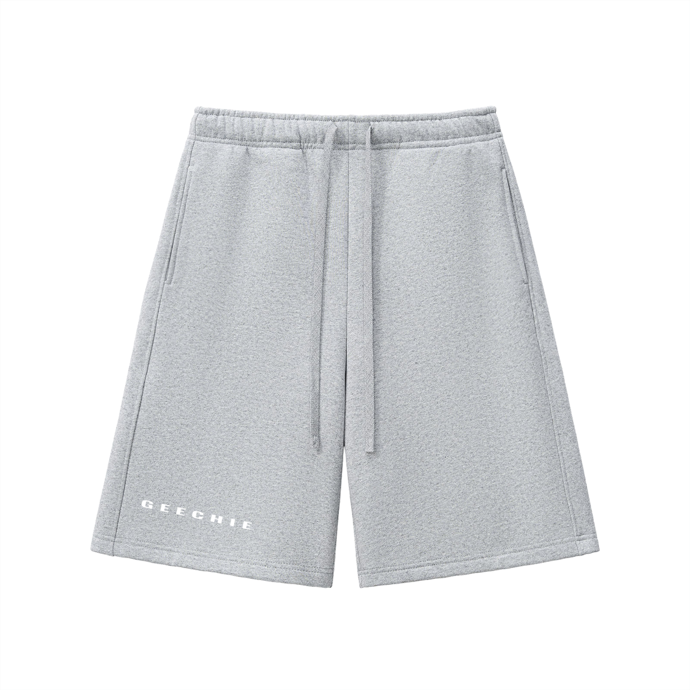 GEECHIE Premium Fleece Shorts — Olive Green color mockup 4