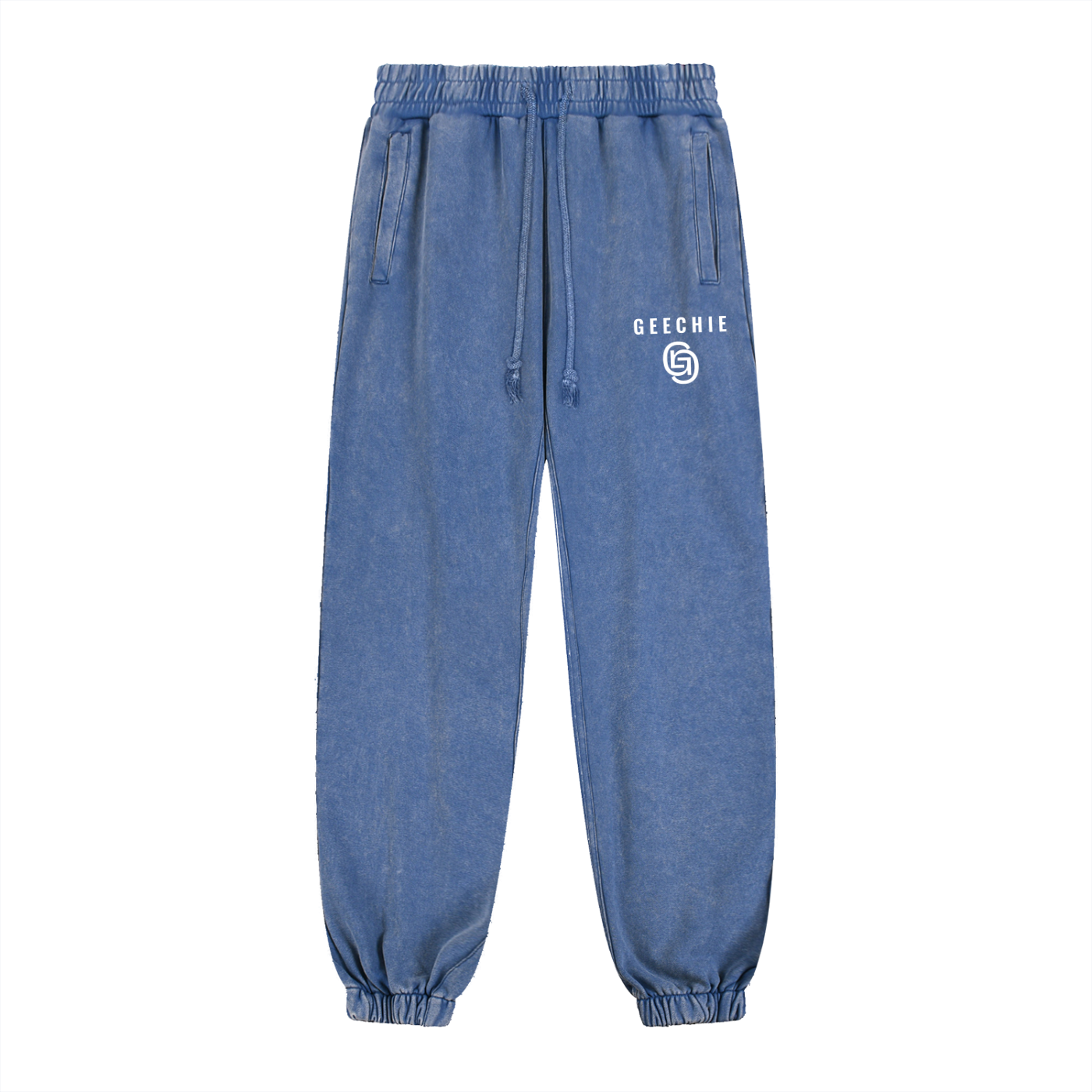 GEECHIE Premium Washed Jogger Pants — Brown color mockup 7