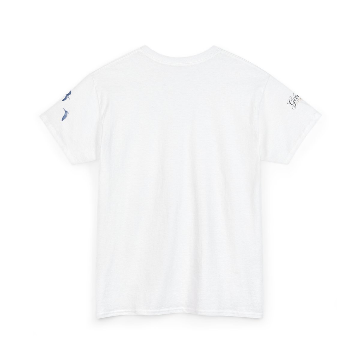 Geechie script logo Tee | Southern slang cursive design, white t-shirt mockup 6