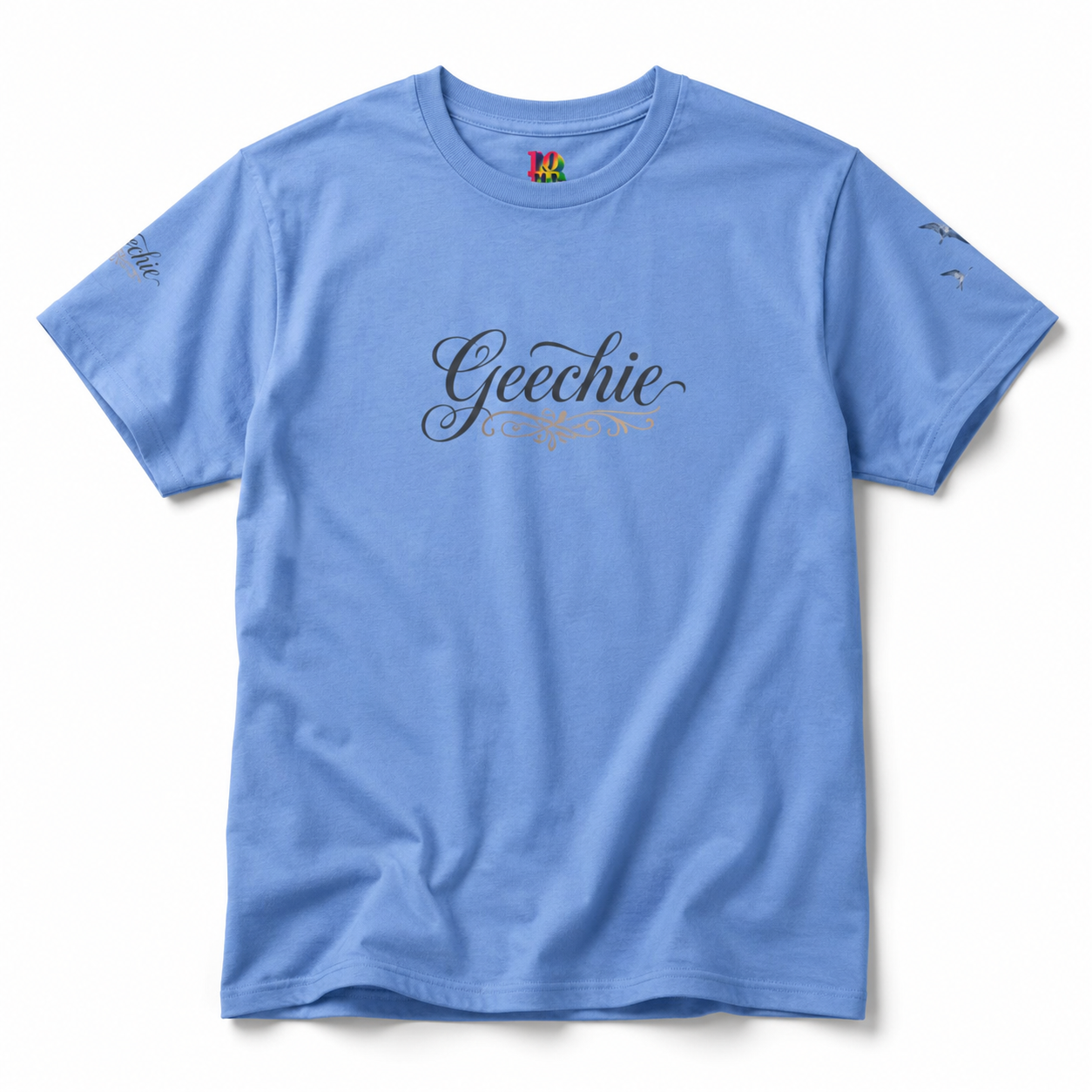 Geechie script logo Tee mockup 1