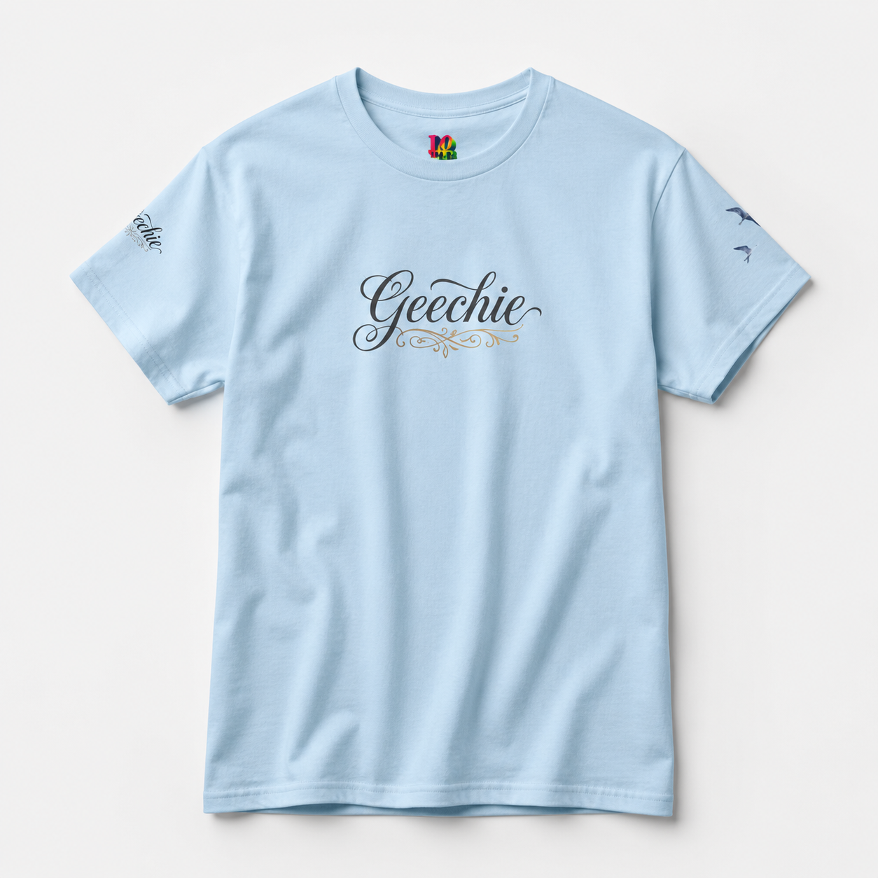 Geechie script logo Tee mockup 5