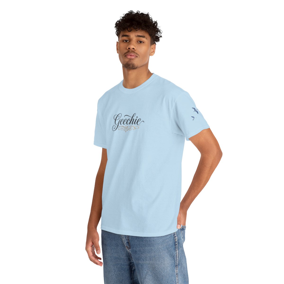 Geechie script logo Tee mockup 6