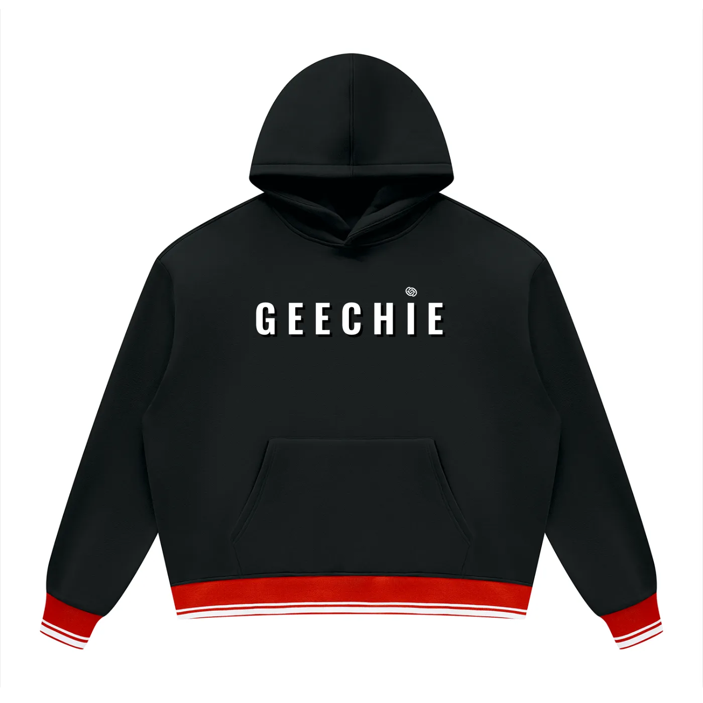 GEECHIE Unisex Oversized Color Block Fleece Hoodie