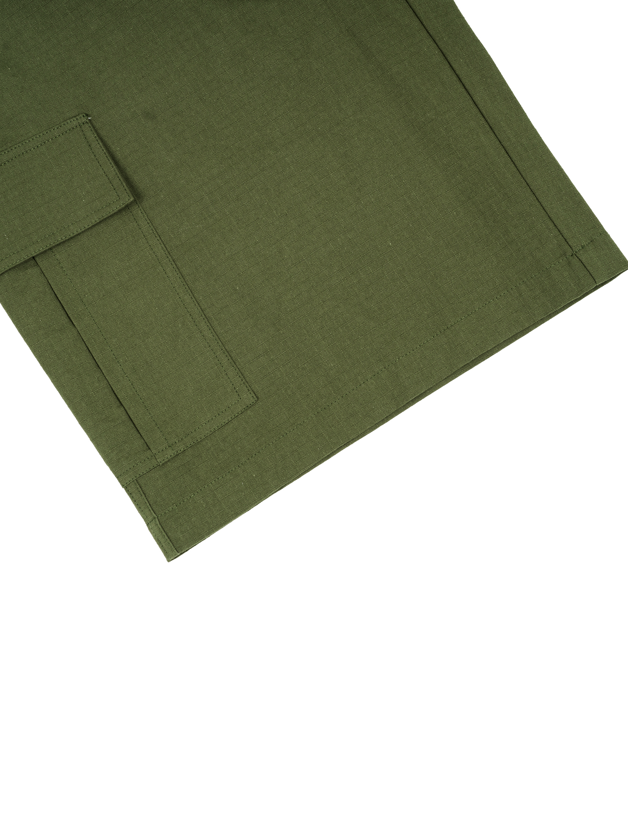 GEECHIE Unisex Woven Cargo Shorts — Olive Green color mockup 14