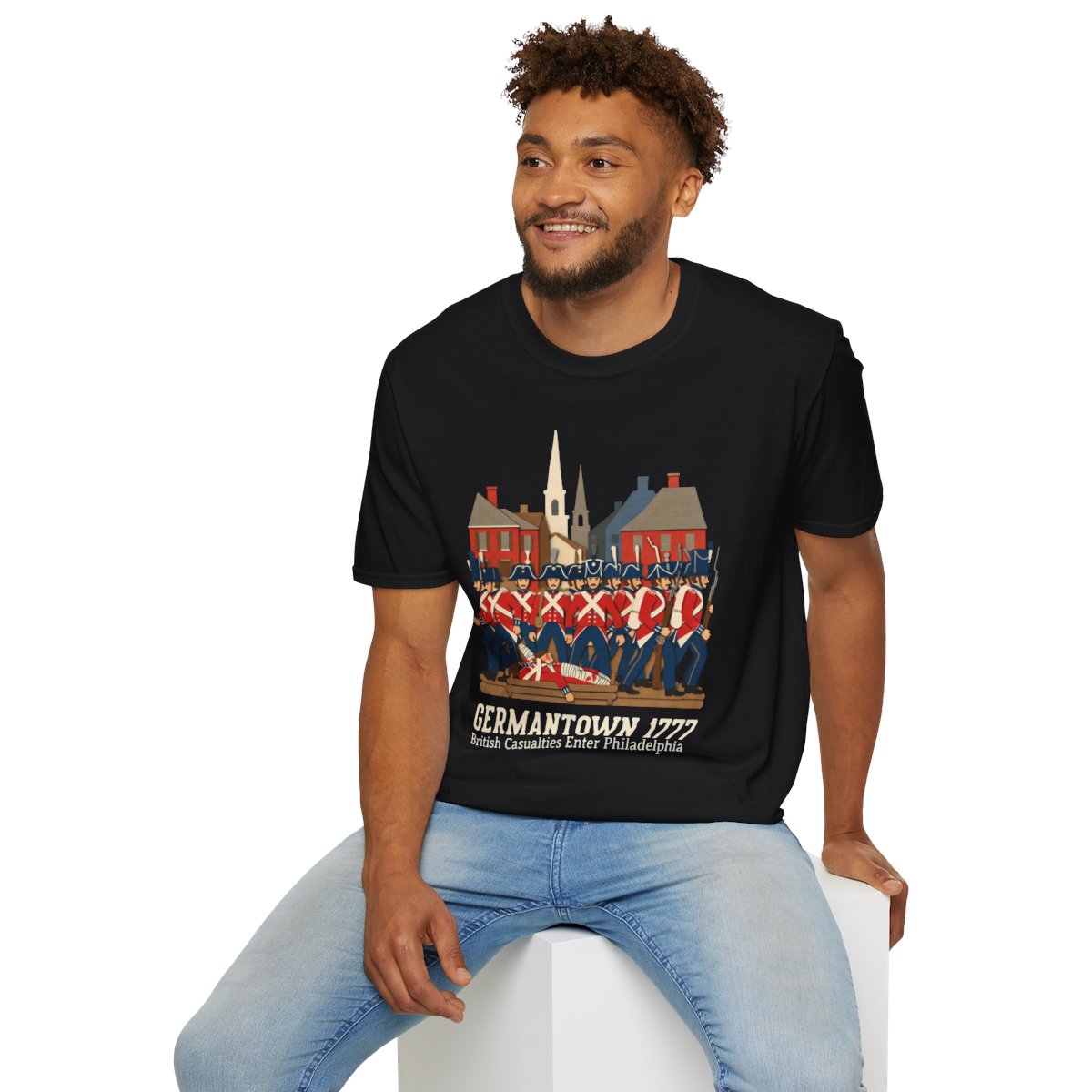 Germantown 1777 T-Shirt — Revolutionary War Philadelphia Battle Tee mockup 5