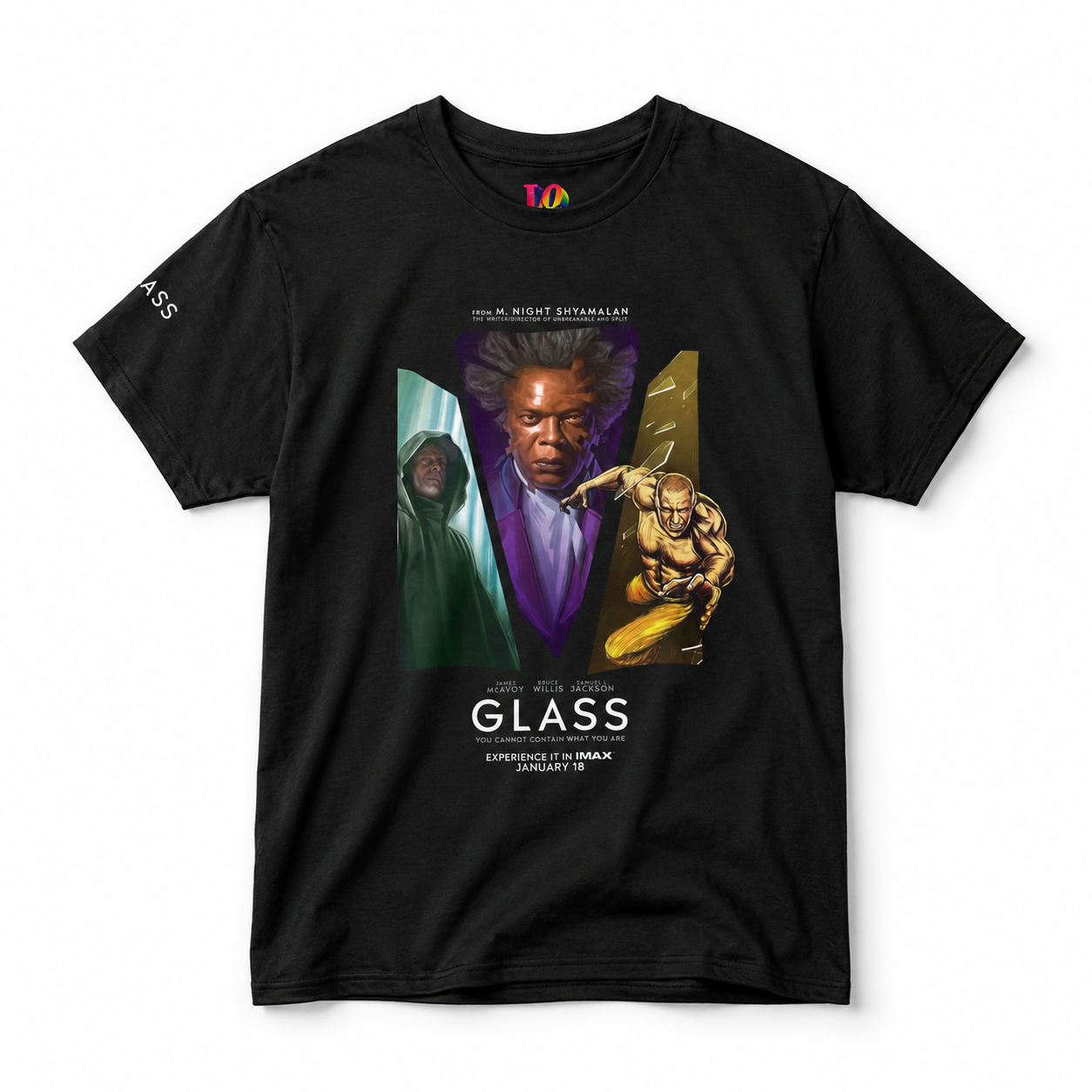 Glass Movie Poster Tee mockup 1