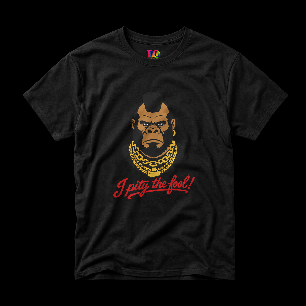 I Pity the Fool Gorilla T-Shirt | Mr. T Tee mockup 1