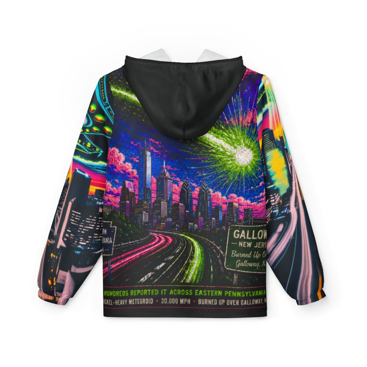 Illest Philadelphia UFO Zip Hoodie  mockup 2