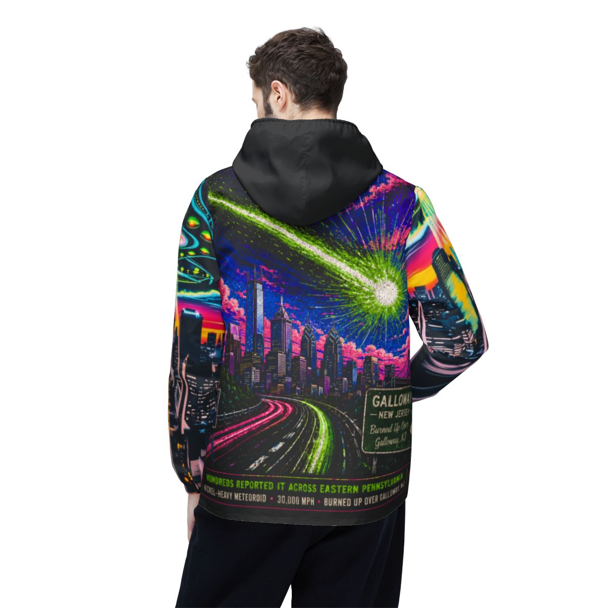 Illest Philadelphia UFO Zip Hoodie  mockup 4