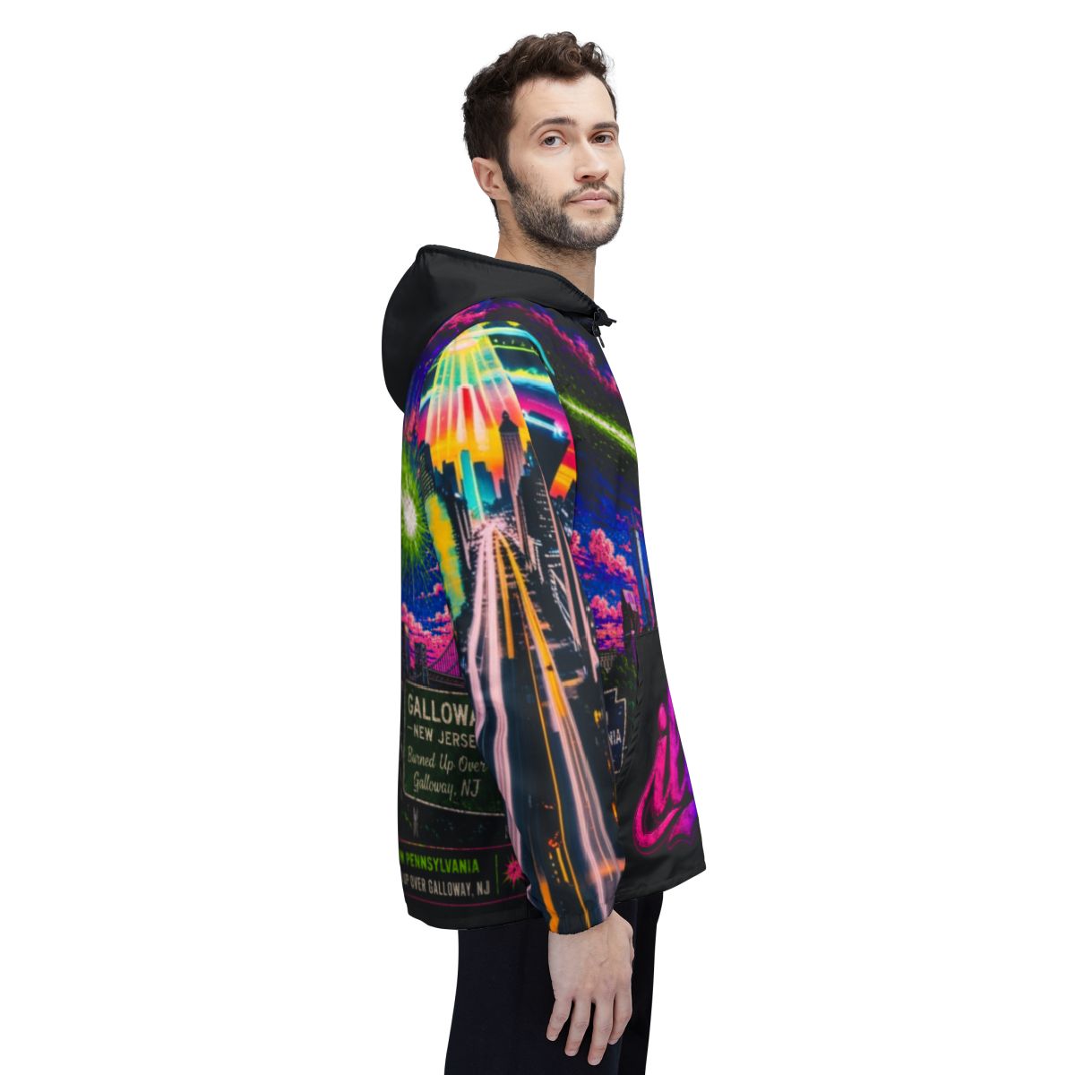 Illest Philadelphia UFO Zip Hoodie  mockup 6