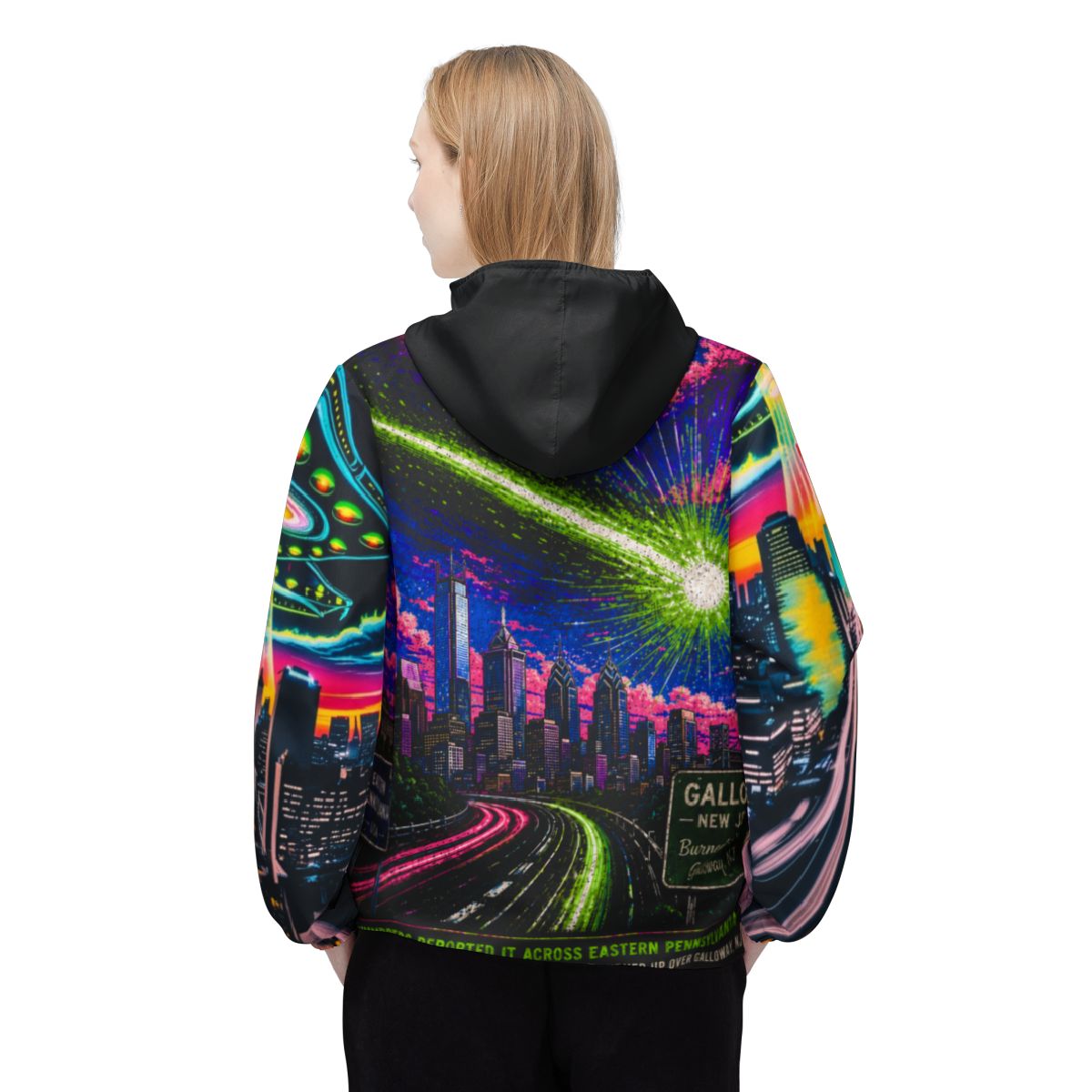 Illest Philadelphia UFO Zip Hoodie  mockup 8