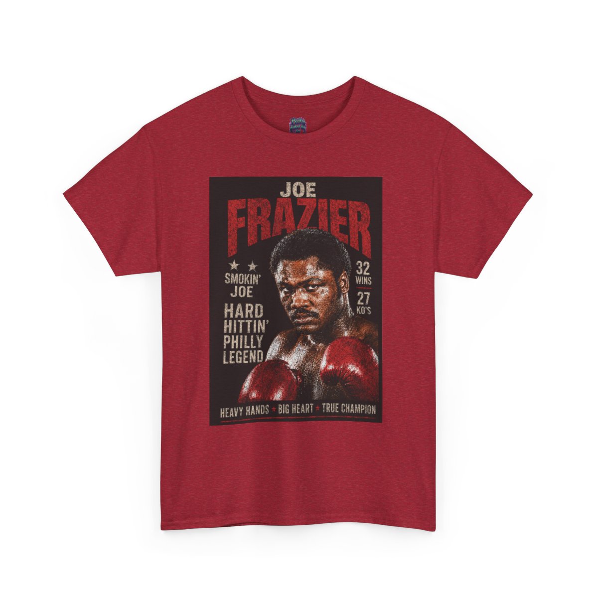Joe Frazier Boxing Poster Tee | Vintage Philly Boxing Legend mockup 1