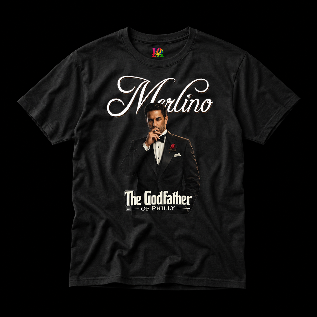 Joey Merlino “The Godfather of Philly” | Philadelphia Street Legend Tee mockup 1