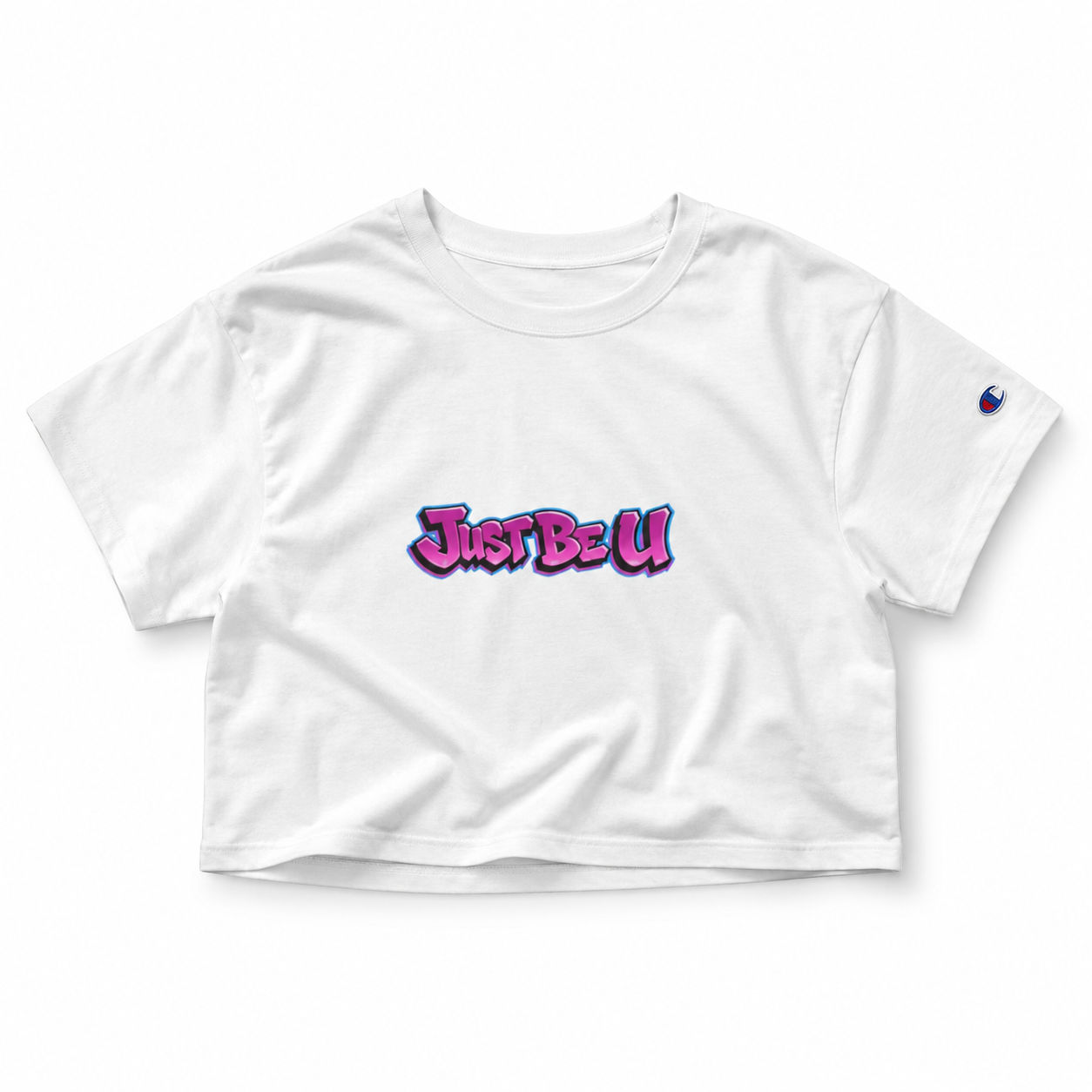 Just Be U Women’s Crop Tee mockup 1