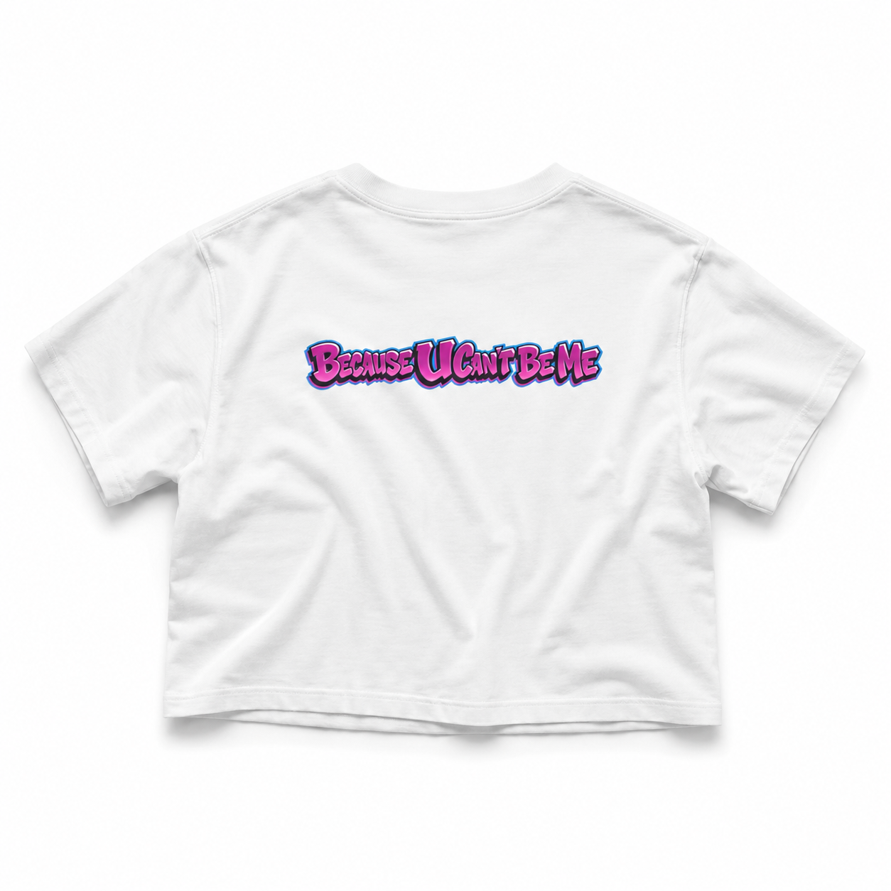 Just Be U Women’s Crop Tee mockup 2