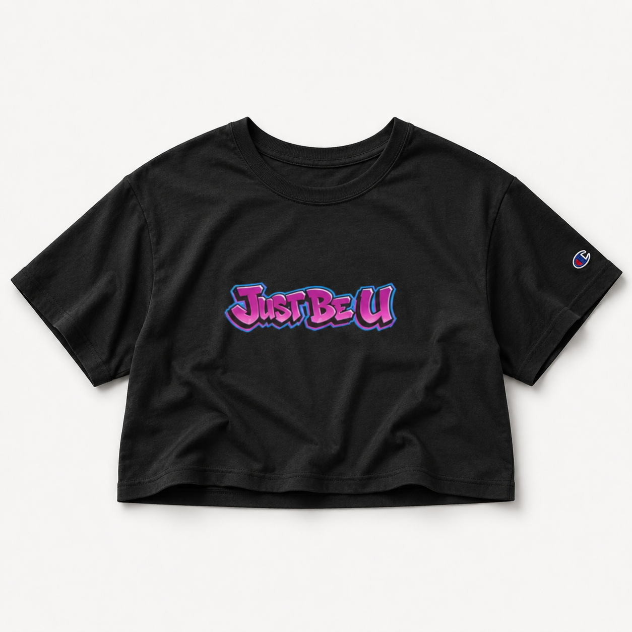 Just Be U Women’s Crop Tee mockup 3