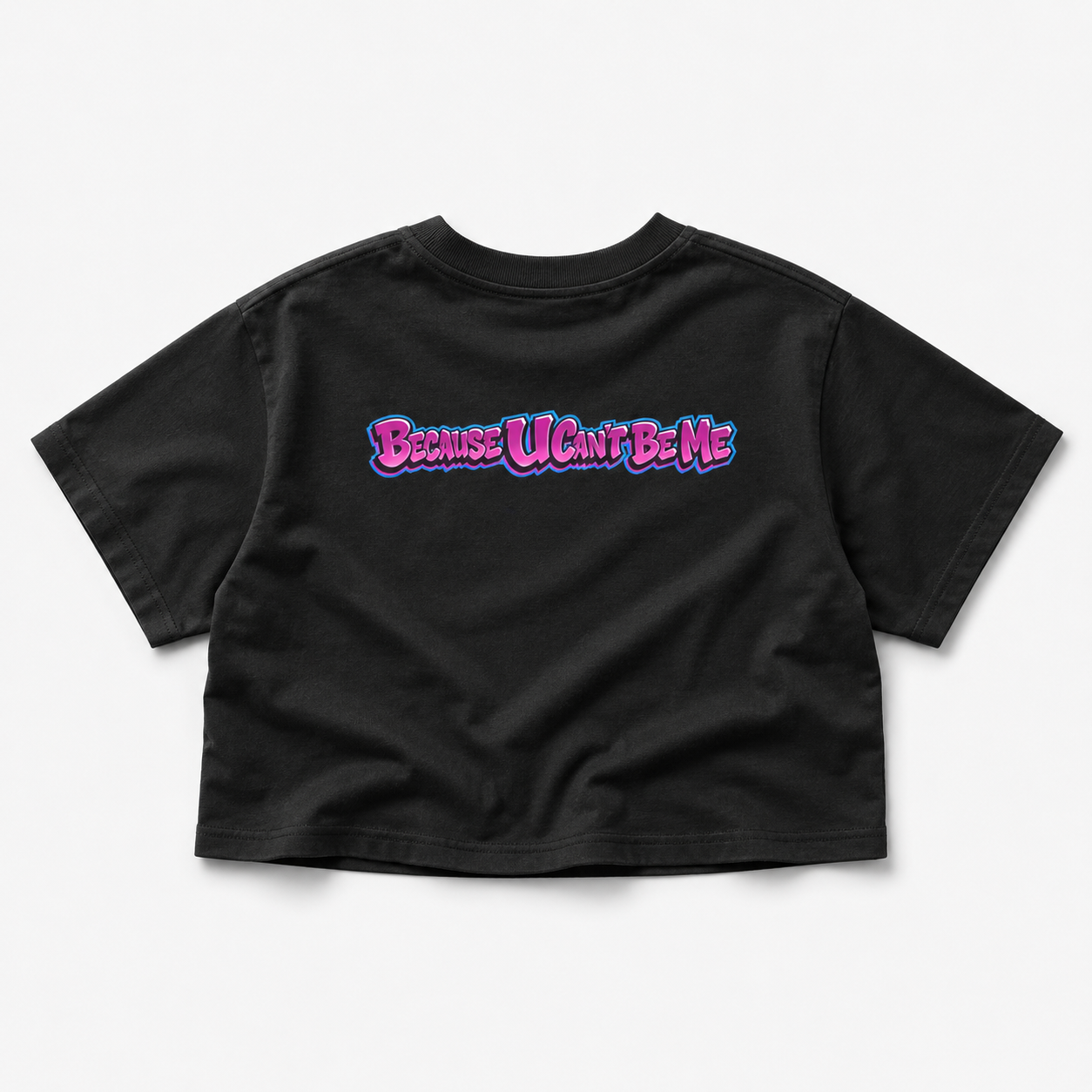 Just Be U Women’s Crop Tee mockup 4