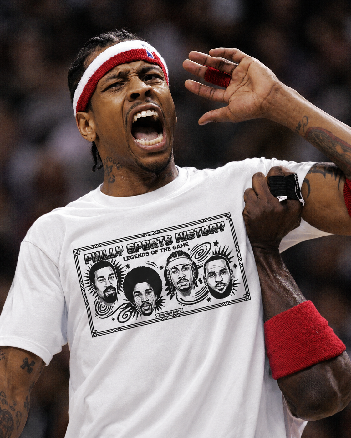 Made History Philly Basketball Legends graphic tee mockup 1