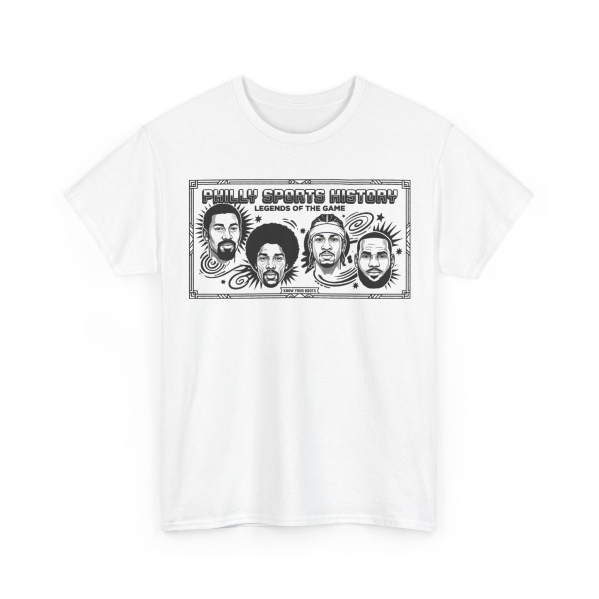 Made History Philly Basketball Legends graphic tee mockup 2